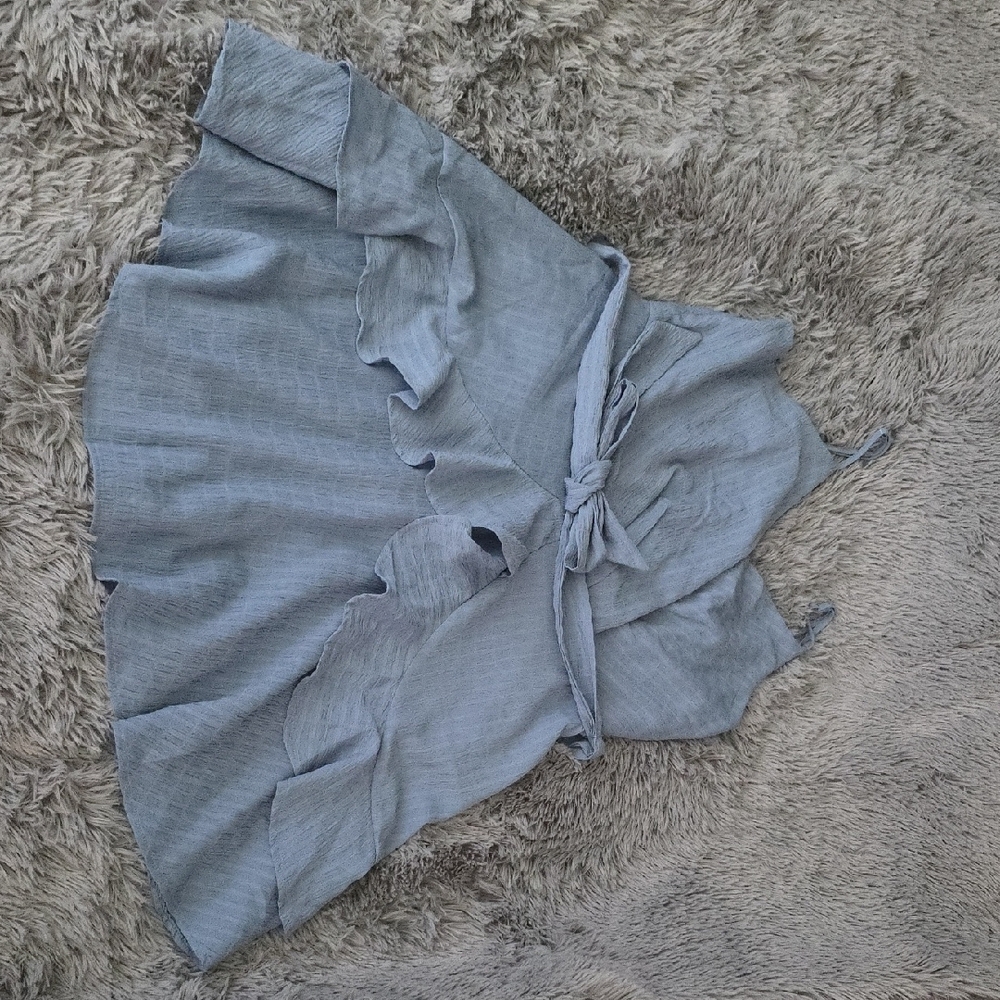 2 For $25. Trixxi Light Blue Ruffle Dress